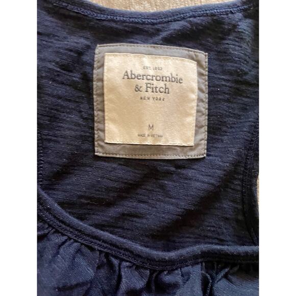 Abercrombie And Fitch Waterfall Tank Top Y2k M Navy Blue - Picture 2 of 3